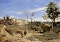 La Cervara the Roman Countryside plein air Romanticism Jean Baptiste Camille Corot